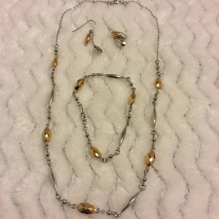 14k TwoTone Jewelry Set